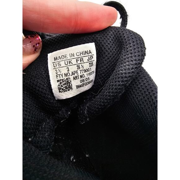 Adidas Mat Hog Wrestling Shoes Boys Sz 3.5 Youth Black White - Picture 6 of 6